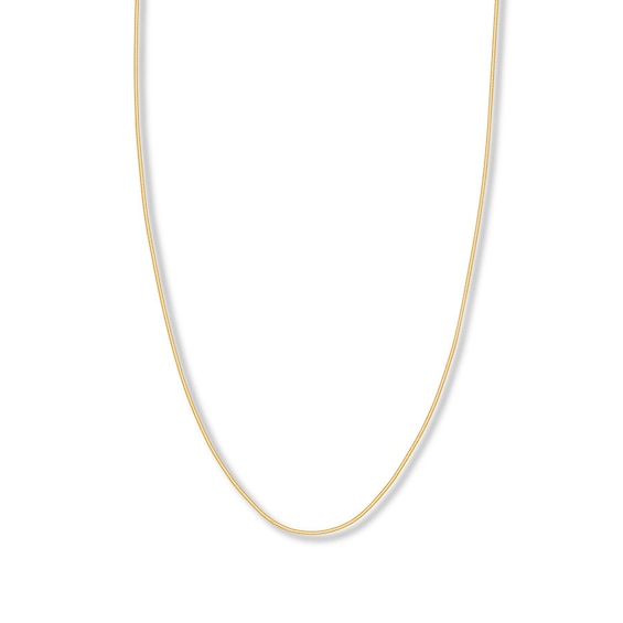 Adjustable 22" Snake Chain Hollow 14K Yellow Gold Appx. 1.4mm