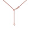 Thumbnail Image 2 of Adjustable 22&quot; Snake Chain Hollow 14K Rose Gold Appx. 1.4mm