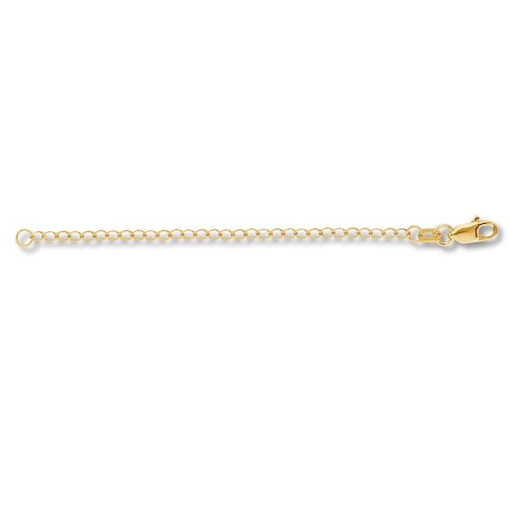 3" Extender Cable Chain Solid 14K Yellow Gold Appx. 1.8mm