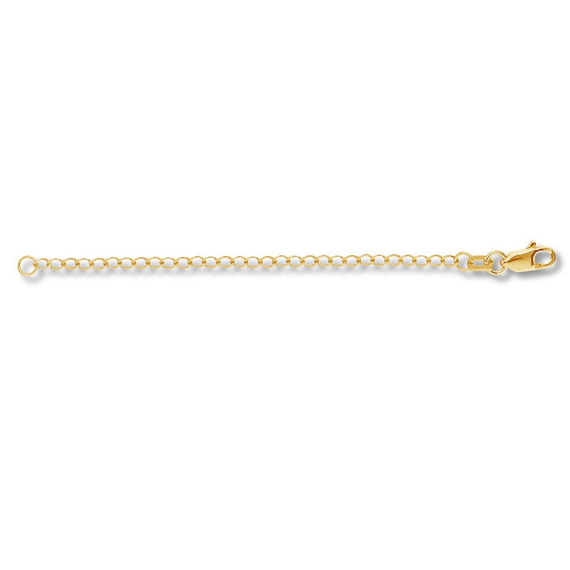 3mm Heavy Duty Solid Cable Chain Necklace Extender Real 14K Yellow Gold