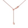 Thumbnail Image 2 of Adjustable 22&quot; Box Chain Solid 14K Rose Gold Appx. .8mm