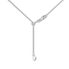 Thumbnail Image 2 of 22&quot; Adjustable Square Wheat Chain Solid 14K White Gold Appx .85mm