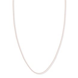 Adjustable 22" Cable Chain Solid 14K Rose Gold Appx. .9mm