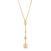 Sphere Necklace 10K Yellow Gold 19"