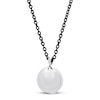 Ball Locket Necklace Sterling Silver/Stainless Steel 24" Length