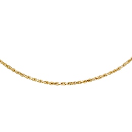 Rope Chain Solid 14K Yellow Gold 22"