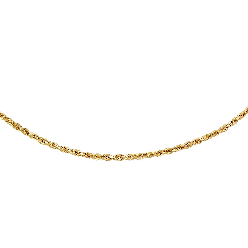 Gold Textured Rope Chain - Gold Plated - The Jewelry Plug 14K Solid Gold / 20 Inches / 5mm