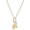 Thumbnail Image 2 of Child's Unicorn Necklace 14K Yellow Gold