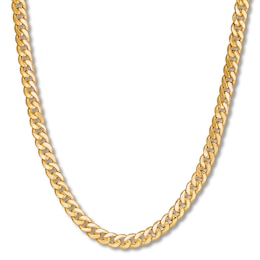 Miami Cuban Link Necklace 10K Yellow Gold 24&quot; Length