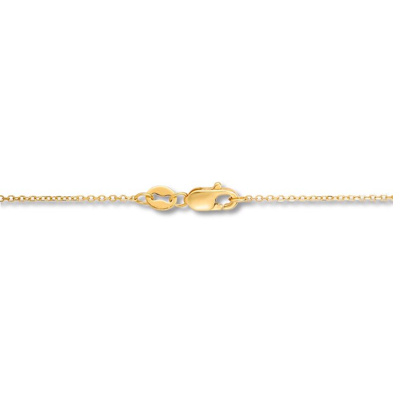 Main Image 3 of Woven Cross Necklace 10K Yellow Gold