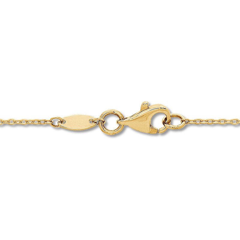 Main Image 2 of Multi-Charm Necklace 10K Yellow Gold 17&quot;