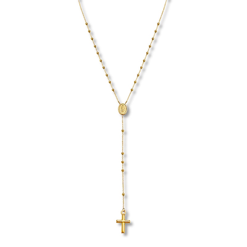 Main Image 1 of Rosary 10K Yellow Gold 18.25&quot;