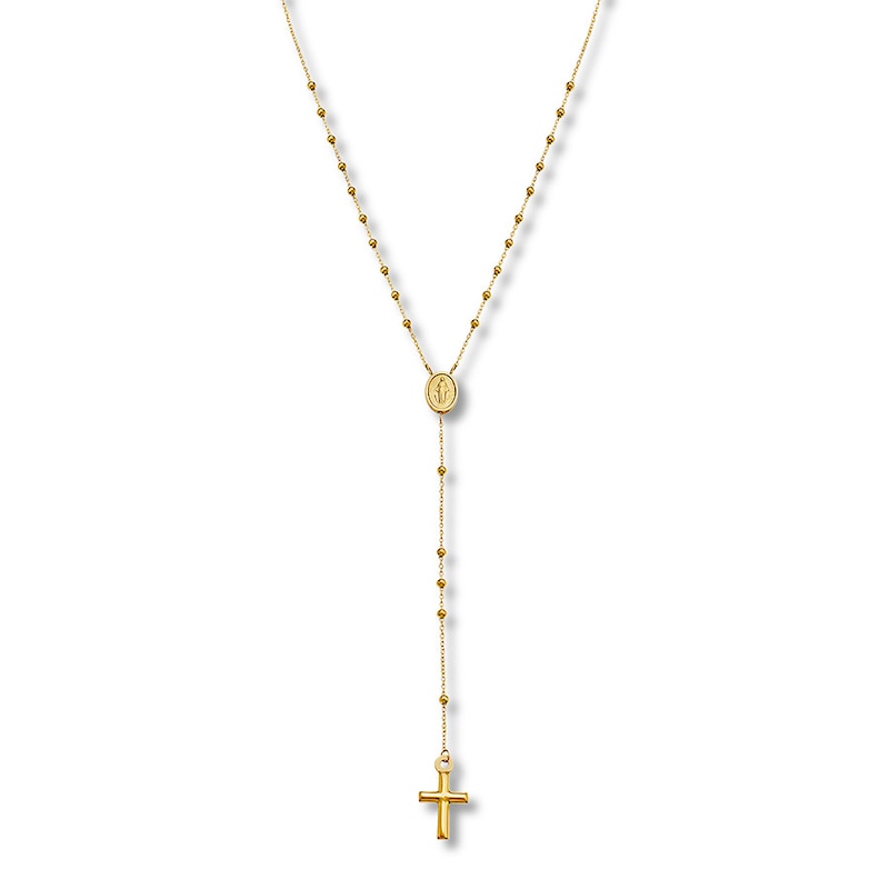 Rosary 10K Yellow Gold 18.25"