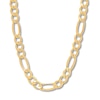 Thumbnail Image 0 of Hollow Figaro Link Necklace 14K Yellow Gold 22"