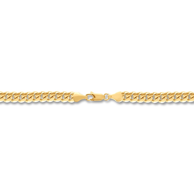 Main Image 2 of Miami Cuban Curb Chain Necklace Solid 14K Yellow Gold