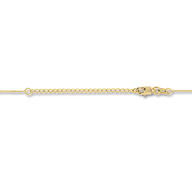 Main Image 2 of Cross Lariat Necklace 10K Yellow Gold 16&quot; to 18&quot; Adjustable