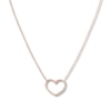 Thumbnail Image 1 of Heart Necklace 14K Rose Gold 16&quot; to 18&quot; Adjustable