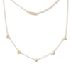 Thumbnail Image 0 of Triangle Station Necklace 14K Yellow Gold 16" to 18" Adjustable