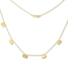 Thumbnail Image 0 of Dangling Disc Necklace 14K Yellow Gold 16" to 18" Adjustable