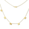 Thumbnail Image 1 of Dangling Disc Necklace 14K Yellow Gold 16&quot; to 18&quot; Adjustable