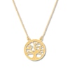 Thumbnail Image 0 of Tree Necklace 14K Yellow Gold 16" to 18" Adjustable