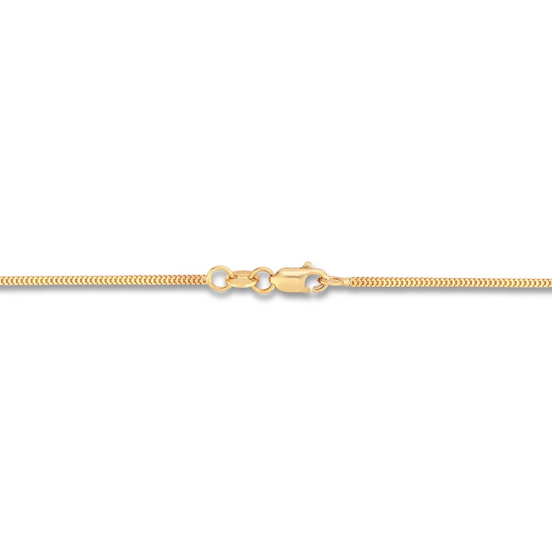 Semi-Solid Milano Chain Necklace 14K Yellow Gold 18"