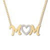 Thumbnail Image 1 of Mom Diamond Necklace 1/20 ct tw Round-cut 10K Yellow Gold 18&quot;