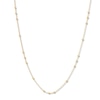Thumbnail Image 1 of Beaded Cable Chain Necklace 14K Yellow Gold 16&quot; to 18&quot; Adj