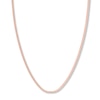 Thumbnail Image 1 of 16 Curb Chain Necklace Solid 14K Rose Gold Appx. 2.7mm