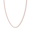 Thumbnail Image 1 of 18 Curb Chain Necklace Solid 14K Rose Gold Appx. 2.7mm
