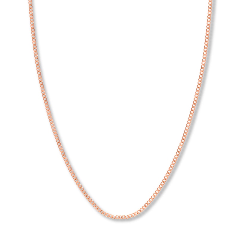 9ct Rose Gold 24 Inch Twist Curb Chain