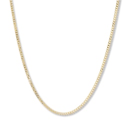 20 Curb Chain Necklace Solid 14K Yellow Gold Appx. 2.7mm