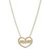 Thumbnail Image 1 of Mom Heart Necklace 14K Yellow Gold 16 to 18 Adjustable