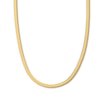 Thumbnail Image 0 of 18 Solid Herringbone Chain Necklace 14K Yellow Gold Appx. 5.25mm