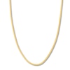Thumbnail Image 1 of 18 Herringbone Chain Necklace Solid 14K Yellow Gold Appx. 2.7mm