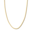 Thumbnail Image 0 of 16 Solid Herringbone Chain Necklace 14K Yellow Gold Appx. 2.7mm