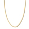 Thumbnail Image 1 of 16 Herringbone Chain Necklace Solid 14K Yellow Gold Appx. 2.7mm