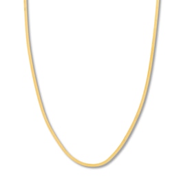 16 Herringbone Chain Necklace Solid 14K Yellow Gold Appx. 2.7mm