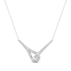 Thumbnail Image 0 of Love + Be Loved Diamond Necklace 1/2 ct tw 10K White Gold 18"