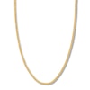 Mirror Link Chain 3mm Necklace 14K Yellow Gold 18"