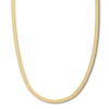 Thumbnail Image 0 of 20" Solid Herringbone Chain Necklace 14K Yellow Gold Appx. 5.25mm