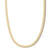 Thumbnail Image 1 of 20&quot; Herringbone Chain Necklace Solid 14K Yellow Gold Appx. 5.25mm