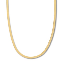 20&quot; Herringbone Chain Necklace Solid 14K Yellow Gold Appx. 5.25mm