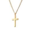 Thumbnail Image 2 of Cross Necklace 10K Yellow Gold 22&quot;