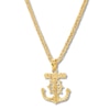 Thumbnail Image 2 of Crucifix Anchor Necklace 10K Yellow Gold 22&quot;