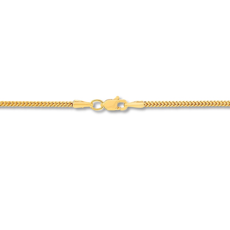 Men's Cross Necklace 10K Yellow Gold 22"