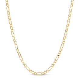 Figaro Chain Necklace 10K Yellow Gold 22&quot; Length