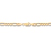 Thumbnail Image 2 of Figaro Chain Necklace Hollow 10K Yellow Gold 22&quot;