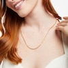 Thumbnail Image 4 of Hollow Figaro Chain Necklace 10K Yellow Gold 22"