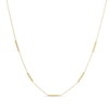 Thumbnail Image 1 of Bar Station Choker Necklace 14K Yellow Gold